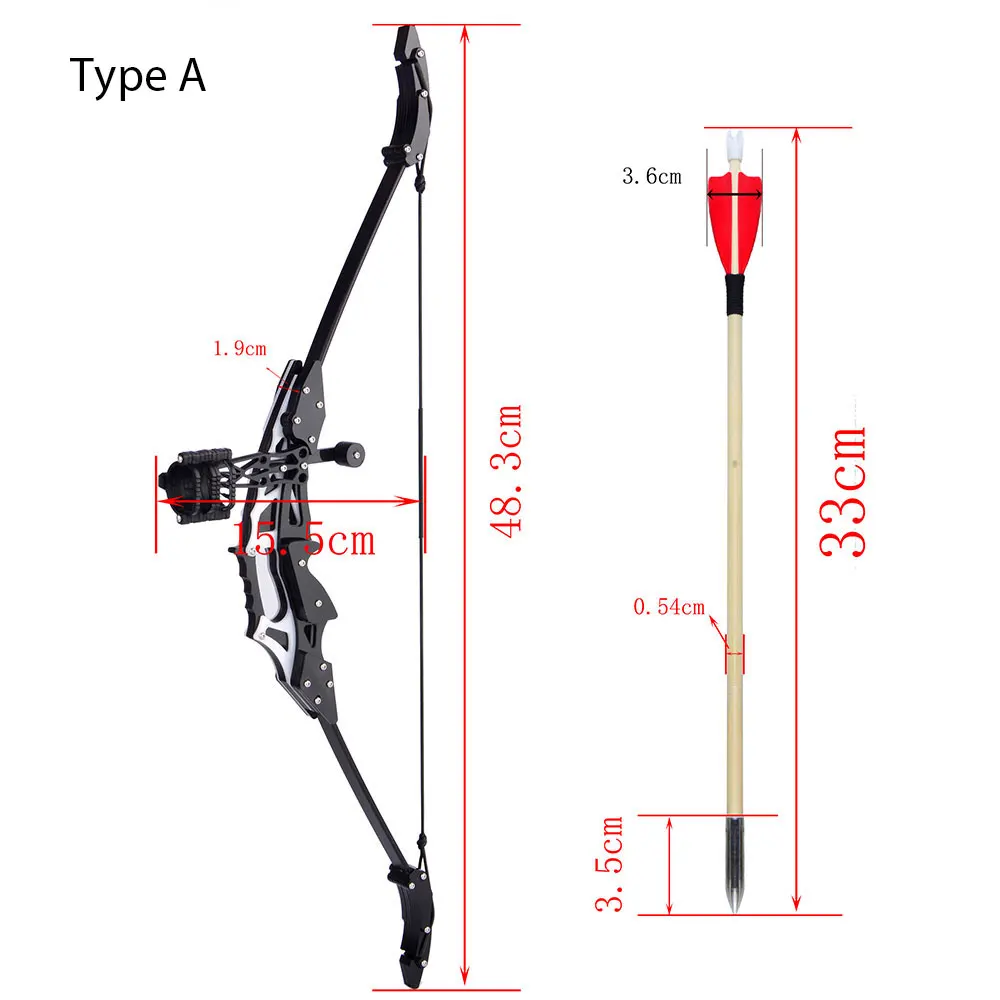 18lbs Mini Recurve Bow with Sight Portable 19 Inch Small Bow and Arrow Set Adult Teen Outdoor Shooting Archery Sports Toys view 2