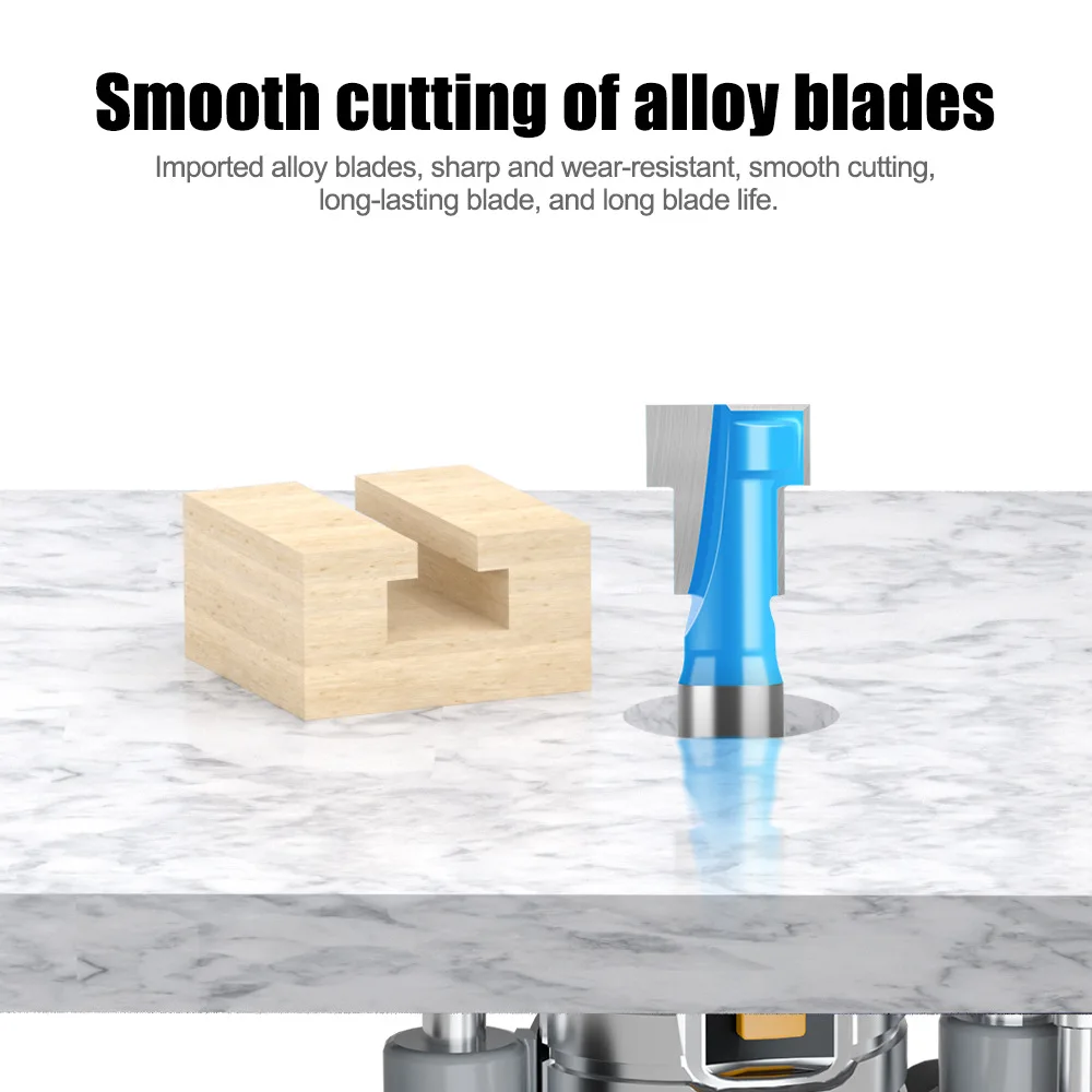 T‑Slot Keyhole Router Bit Picture Frame Wall Hanging Hole Engraving Cutter For Wood 6mm 8mm 1/4
