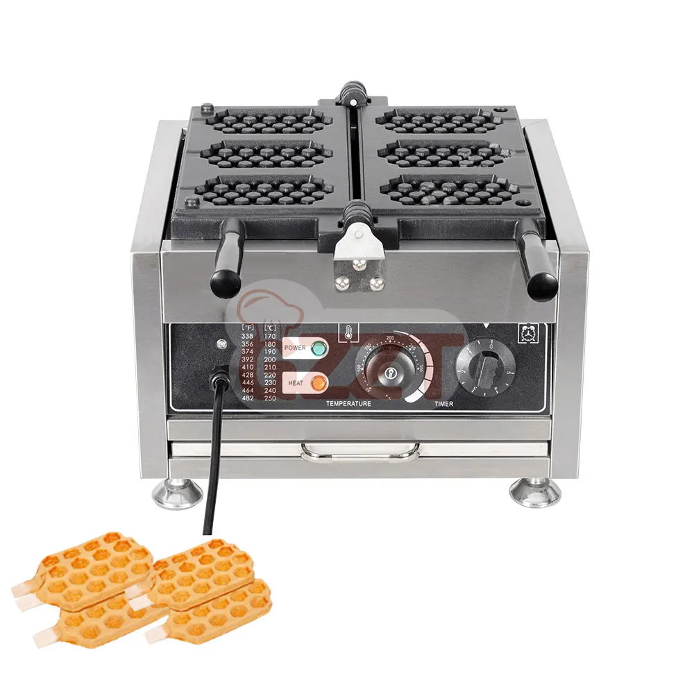 

2026, New modelHot Selling Popular Snack Equipment New Mini Waffle Electric Honeycomb Waffle hine