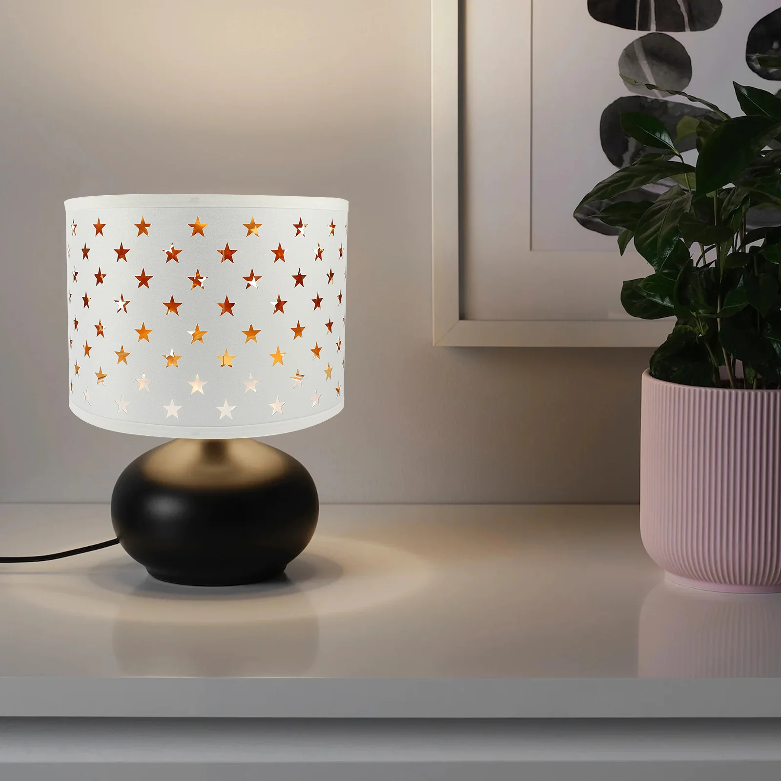 

Fabric Lamp Shade Easy Install Modern Large Lampshade for Bedroom Living Room Floor Table Lamp Decorative Cover