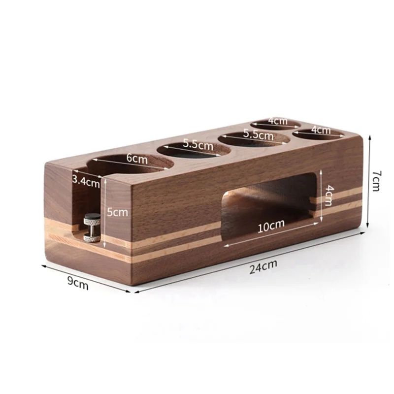 Stable-Coffee Tamper Holder Wood Filling Support Base Espresso Tampering Mat Station Stand For Barista Coffee Accessories