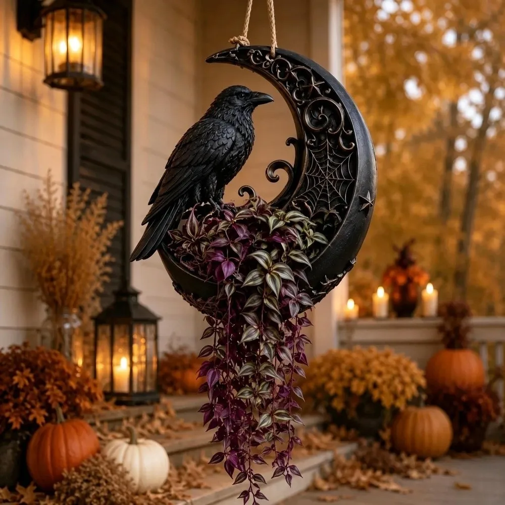 Funny Halloween Bat Shaped Flower Pot 3d Printed Cat Wall Plant Pot Bird Gothic Style Succulent Bowl Planter Halloween