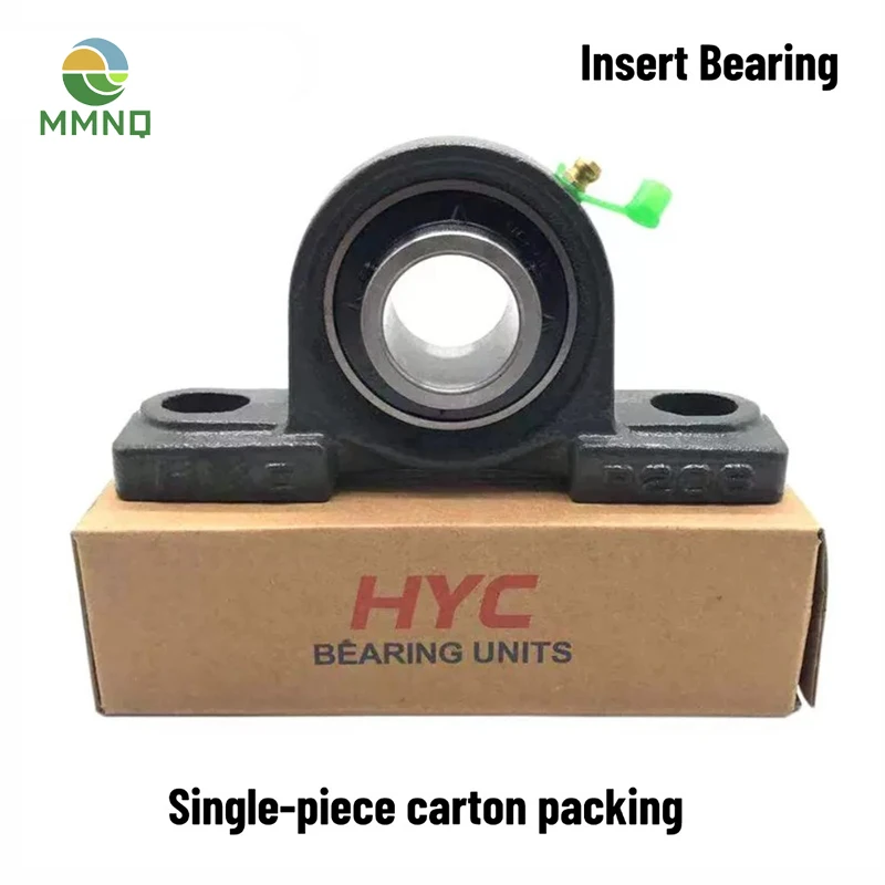 2PCS UCP201 UCP202 UCP203 UCP204 UCP205 UCP206 Plummer Block Housing Insert Bearing Single-Piece Carton Packing