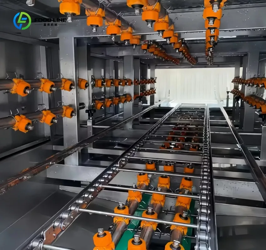 Custom Automatic Industrial Basket Washing Machine Good Effect Tunnel Washing Equipment