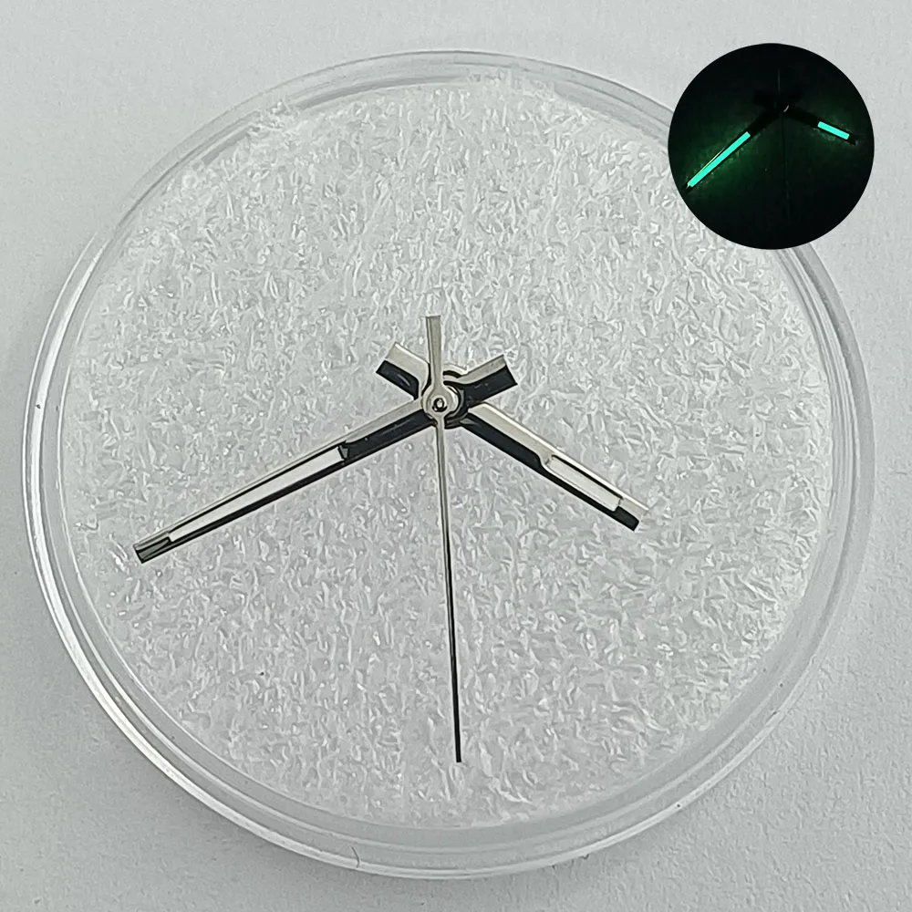 Reloj NH para hombre, 35 manecillas, oro rosa, plata, manecillas doradas, verde luminoso, serie NH 35/36/4R/7S, accesorios de reloj de movimiento mecánico