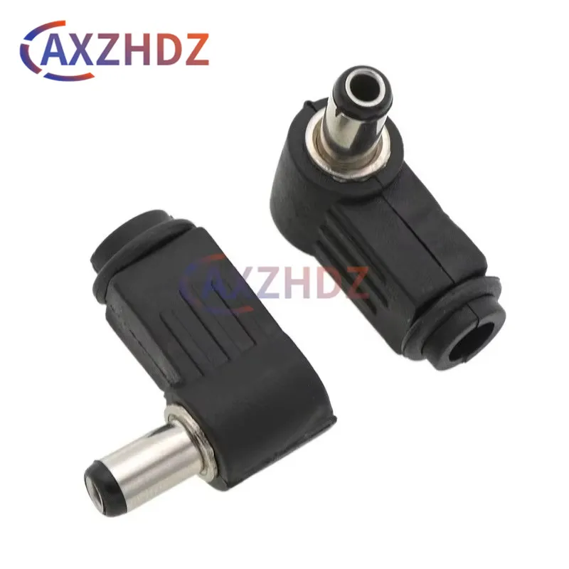10PCS DC power plug 90-degree elbow 5.5*2.1MM DC power plug wiring group 12V L-type 5.5*2.5MM 4.8*1.7 3.5*1.3 4.0*1.7 2.5*0.7