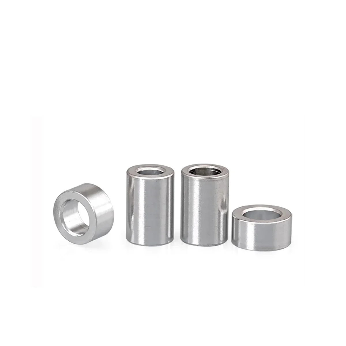 Aluminum Alloy Hollow Shaft Liner Washer Metal Pipe Screws Wear-Resistant Thickened Aluminum Flat Gasket Spacer Sleeve M6M8M10