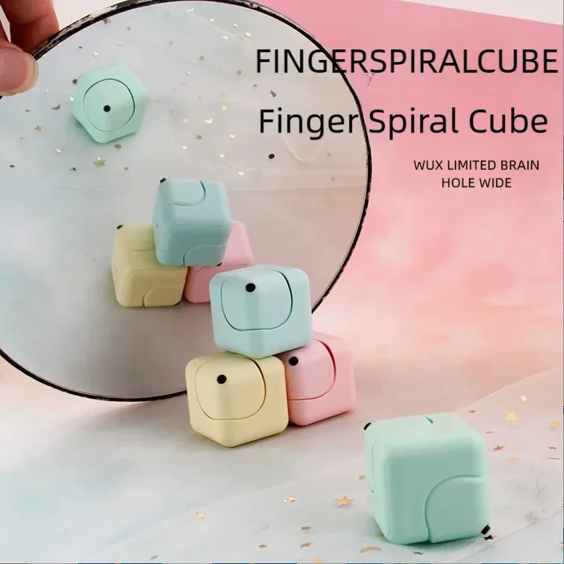 

Кубик-антистресс Фиджет Спиннер, развивающая игрушка для пальцев, мини-кубик-головоломка, портативная развивающая игра-головоломка