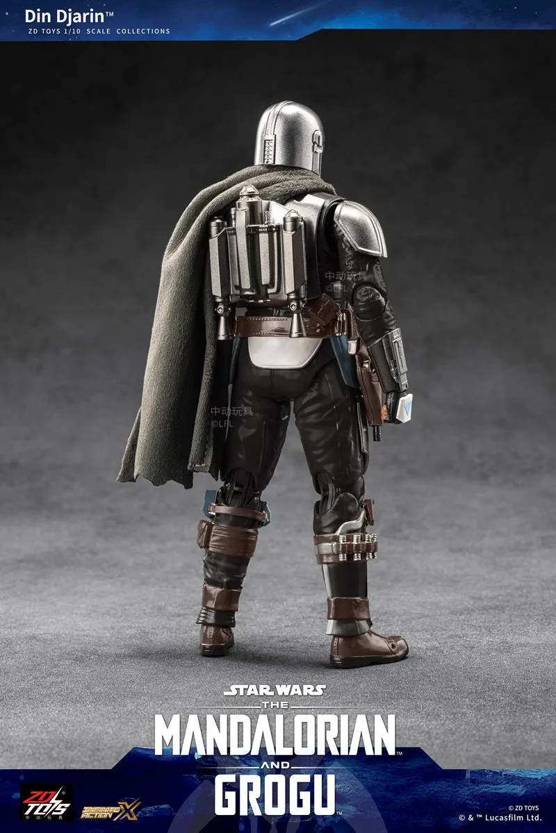 ZD Toys 1:10 Star Wars: The Mandalorian & Grogu Figure Darth Vader Luke Skywalker Stormtrooper Grogu Mandalorians Action Figures view 3