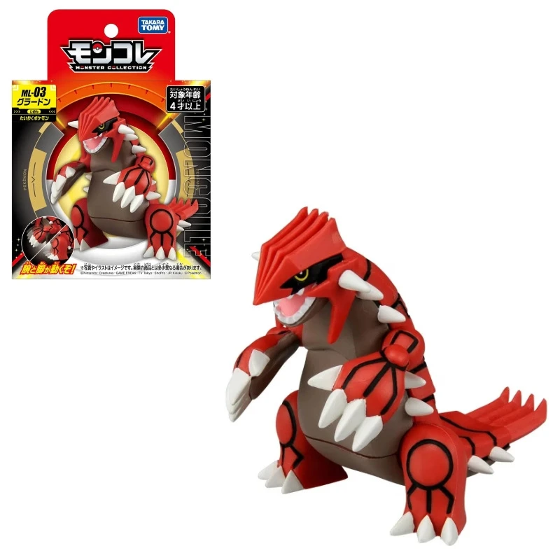 TOMY-figura de Pokémon Kyogre, modelo de la serie ML, Rayquaza, Groudon, muñeco de juguete Kawaii para niños, regalo de cumpleaños para novio, periféricos de juego