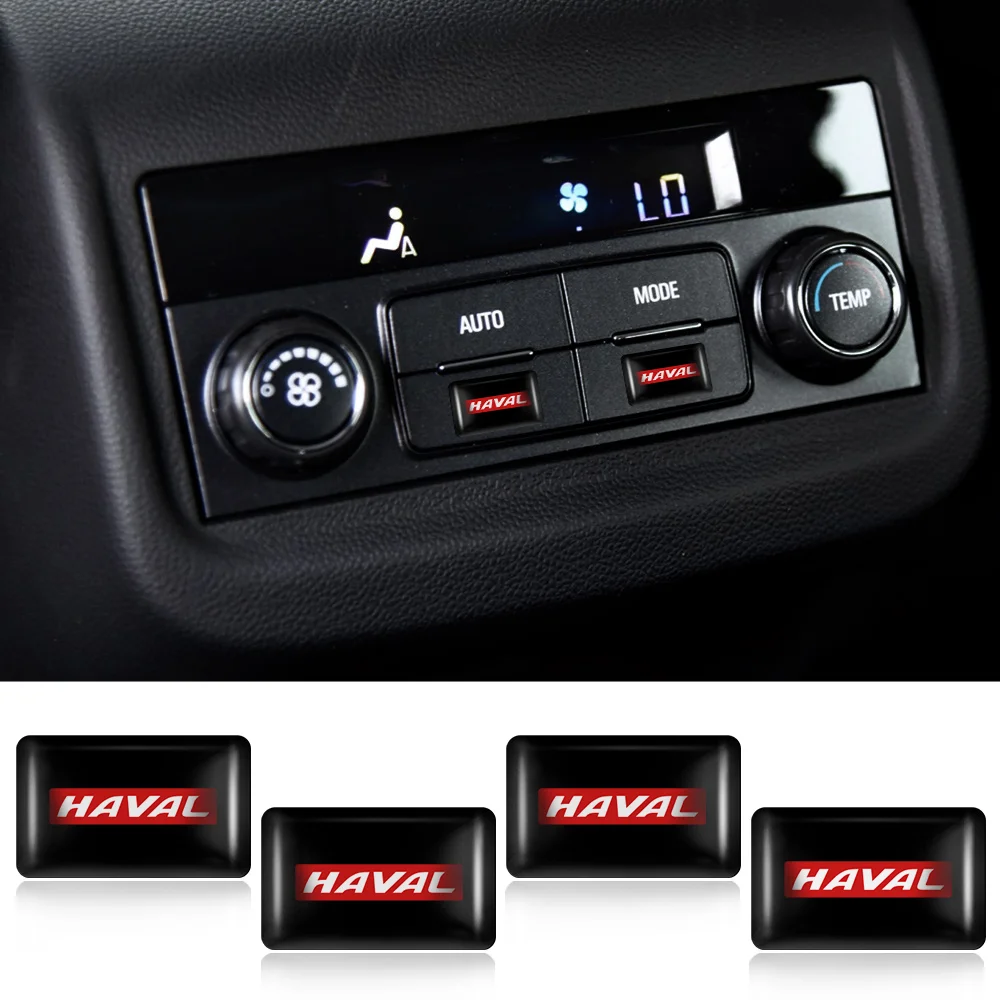 3D 에폭시 자동차 인테리어 스티커 데칼 장식 액세서리, Haval Dargo Jolion M6 H9 H6S F7 F7X H2 H3 H5 H6 H7 H8 M4, 10PC