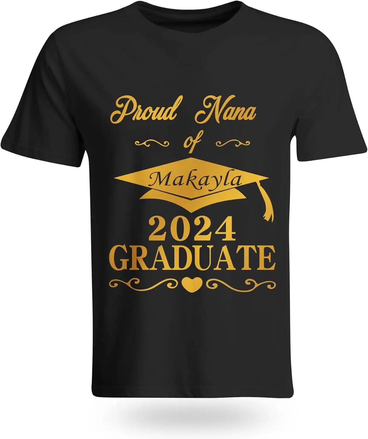 Custom Graduation Shirt with Name Photo, Funny 2024 Gifts for Family, Personalized about Proud Mom Dad for Him or Her