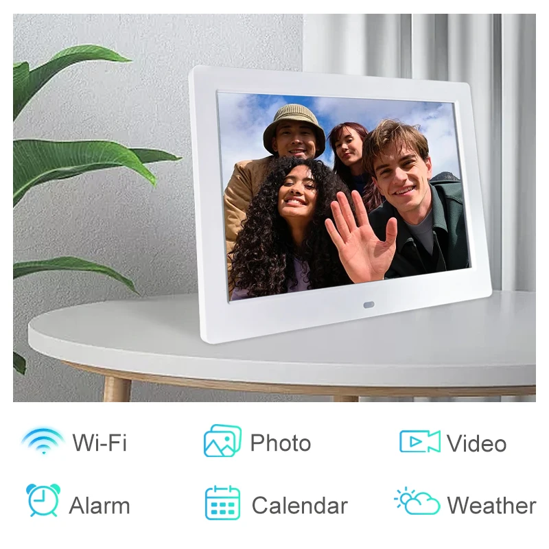 Imagem -03 - Mini Smart Digital Photo Frame Imagem Eletrônica 16gb de Memória Rotação Automática 1280x800 hd Ips Android Touch Screen Wifi 101