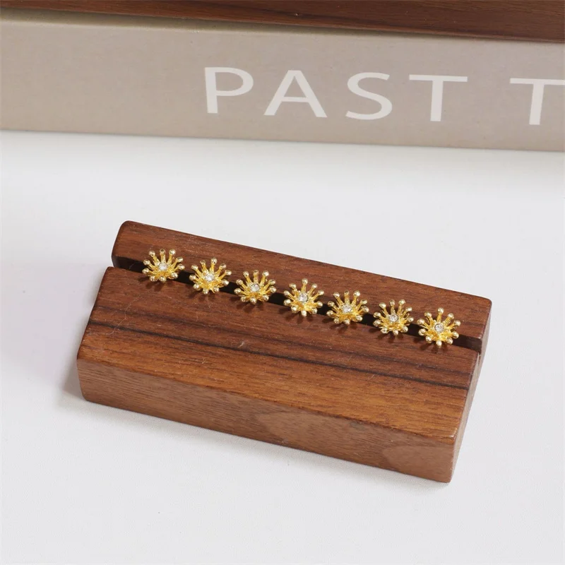 الجملة 100 قطعة/الوحدة 14 مللي متر الكرتون الزهور شكل سبيكة العائمة المدلاة الخرز لتقوم بها بنفسك مجوهرات الملابس الشعر التبعي #3