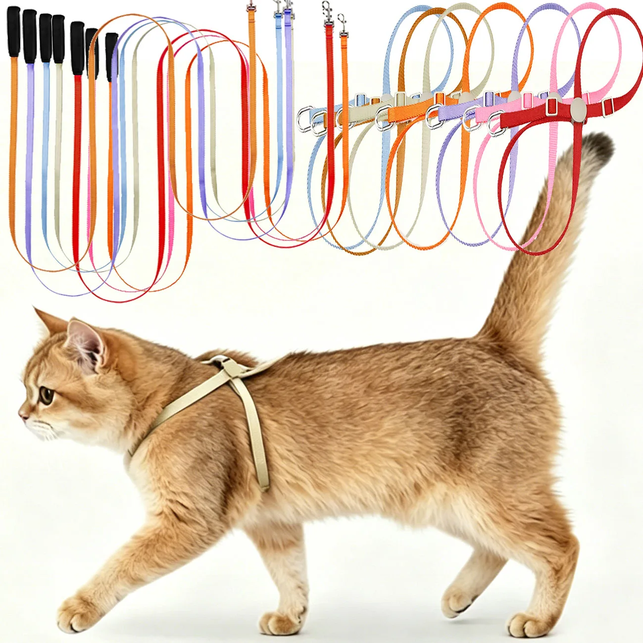 fashion-pet-harness-and-leash-set-for-small-dogs-cats-cat-puppy-outdoor-walking-supplies-lightweight-durable-kitten-harnesses