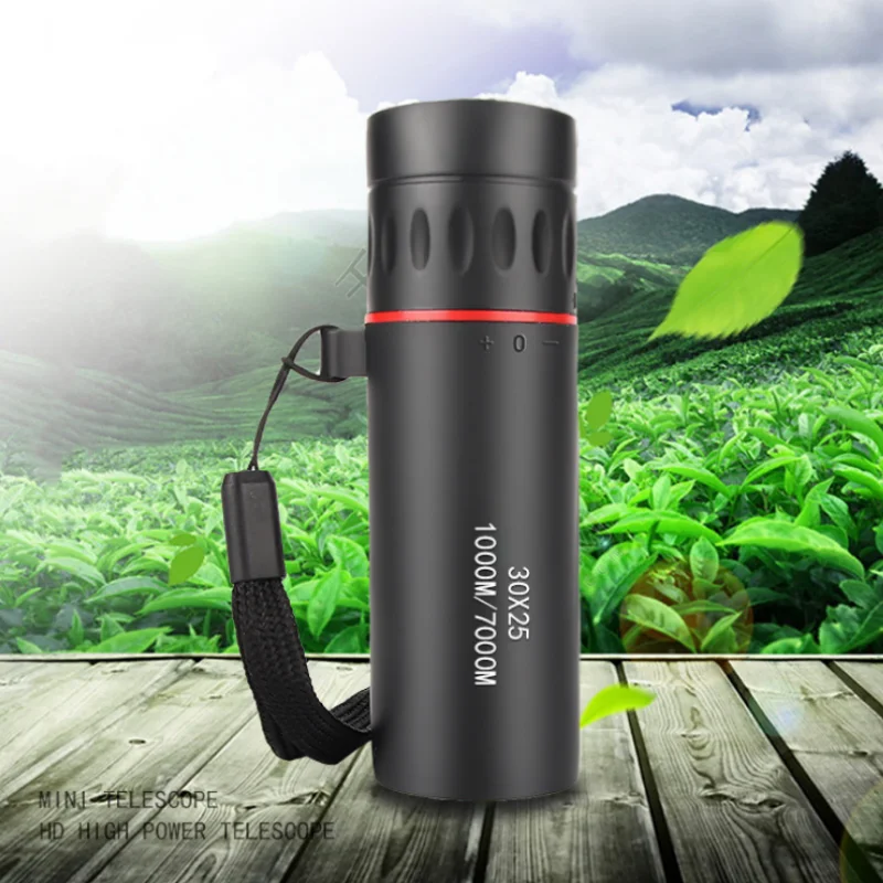 Portable Telescope Monocular 30X25 Mini Powerful High Magnification IPX4 Waterproof Multipurpose For Hunting Outdoor Camping