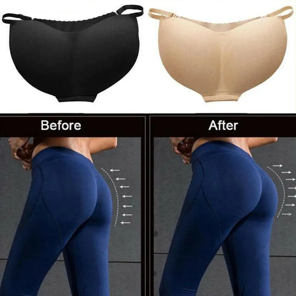 Comfortable Big Butt Skin/Black Booty Padded Hip Lifting Pants Body Shaper Panties Buttocks Pads Panties