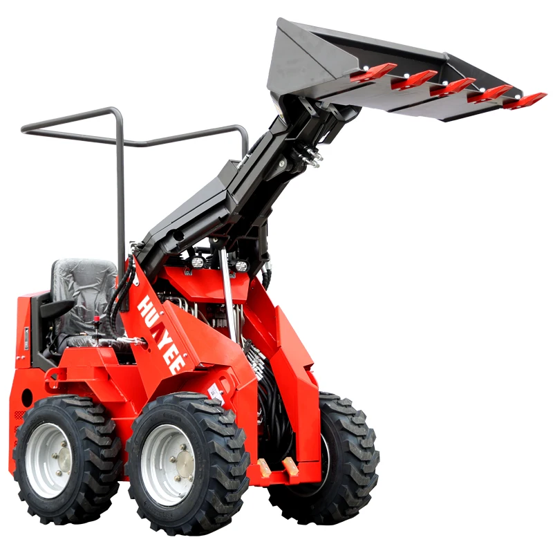 Cheap Mini Skid Steer Loader Manufacturer Customize Small Skid SteerLoader With Bucket Recruit Agent Compact Wheel Mini Loaders