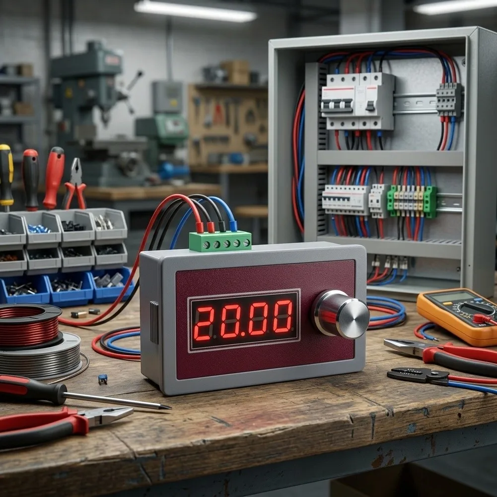Analog Signal Generator for 0-20mA 4-20mA Current Loop Applications and 0-10V Output with LED Display and Adjustable Calibration