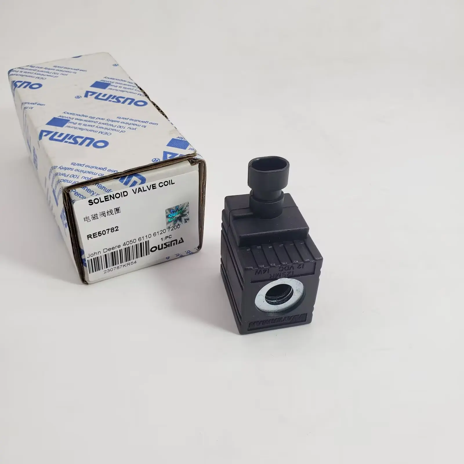 

OUSIMA Construction Machinery Parts RE50782 SOLENOID VALVE COIL for 4050 6110 6120 7200