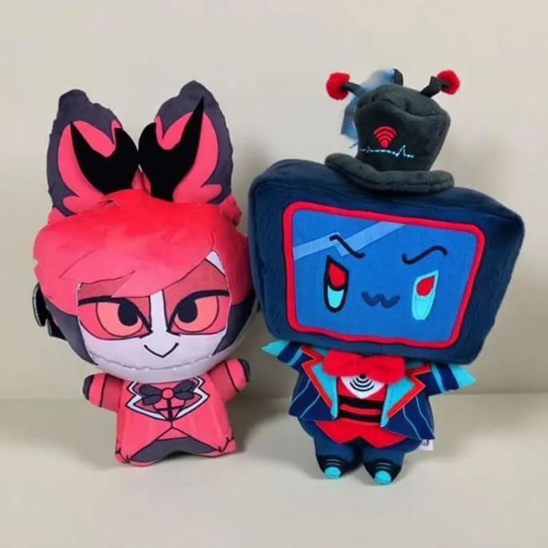 

Новая плюшевая игрушка Аластор из Hazbin Hotel, 10 см, аниме-персонаж, модель для декора, брелок-кукла