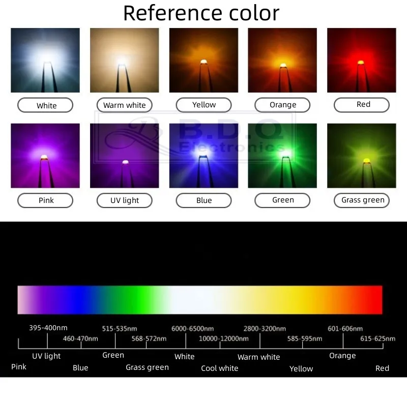 LED RGBデイダイオードランプ,500個,赤,青,緑,白,黄色,rgb,サイズ3528,発光,高品質,1210