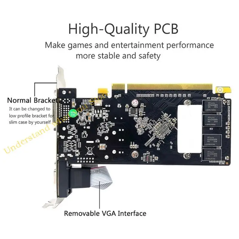 J60A 2GB ، 64BITS ، GDDR3 ، VGA ، 625 ميجا هرتز بطاقة الترددات التردد للكمبيوتر كمبيوتر