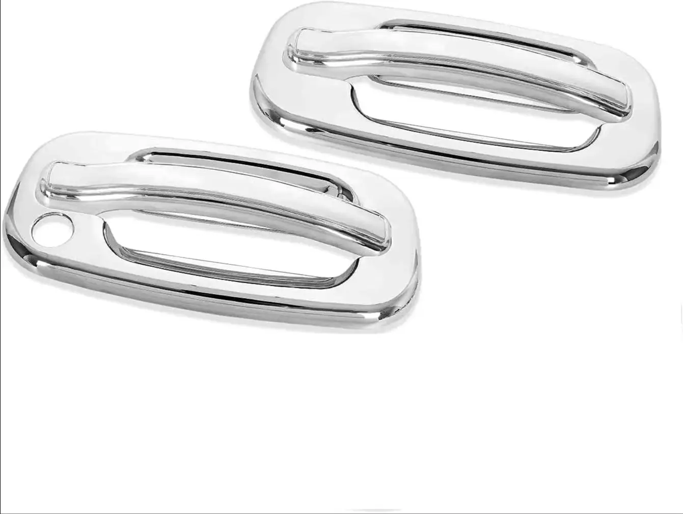 Chrome Door Handle Covers for Chevrolet Tahoe/Silverado/Suburban 2000-2006 & GMC Sierra/Yukon 1999-2006 - 2 Doors ONLY