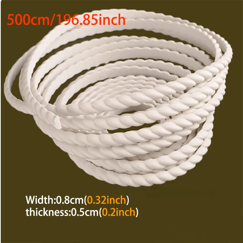 16.4ft Flexible Wall Molding Trim & Chair Rail | Peel and Stick Self-Adhesive Panel Moulding | DIY Home Decor on Background Wall