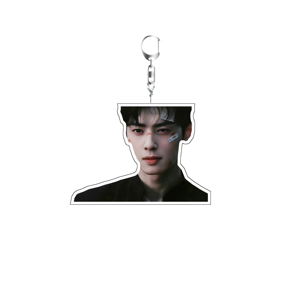 Cha EunWoo backpack keychain Acrylic pendant gift