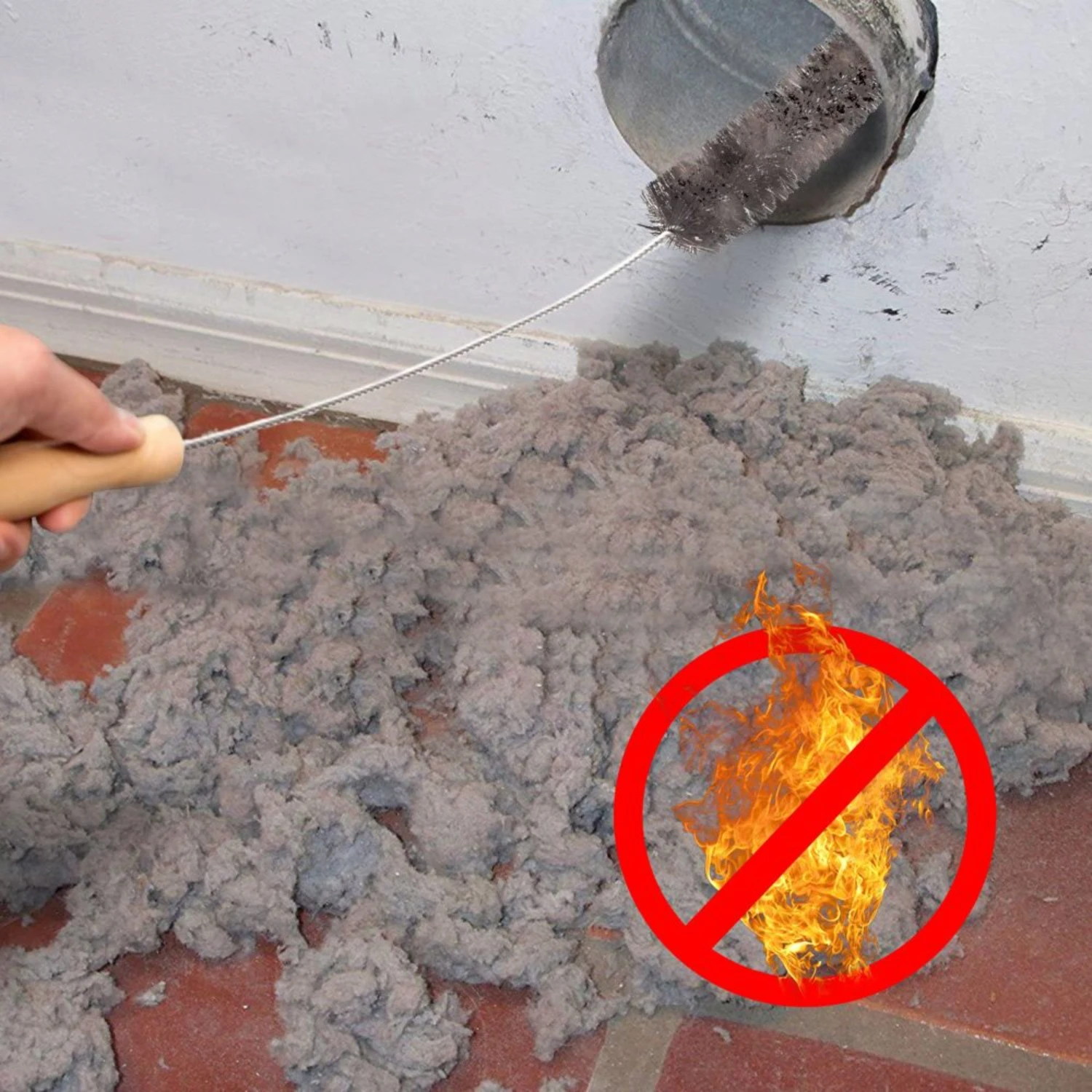 حزمة مجفف تنفيس الأنظف عدة مجفف الوبر فرشاة تنفيس فخ نظافة طويلة مرنة فرشاة لفائف الثلاجة (2 قطعة) #5