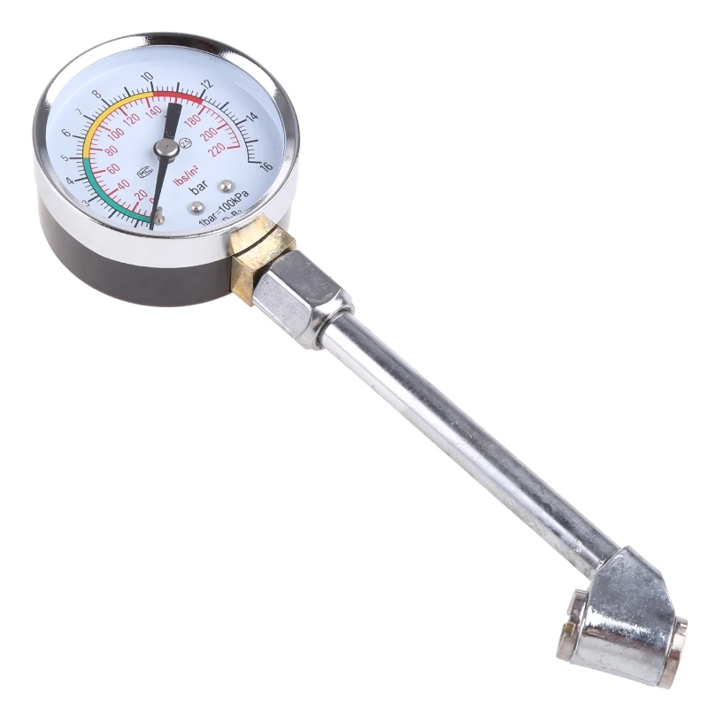 Tire Low Air Pressure Gauge Accurate Large Glossy Dial Easy to Read for Car Truck Tires Tester Meter