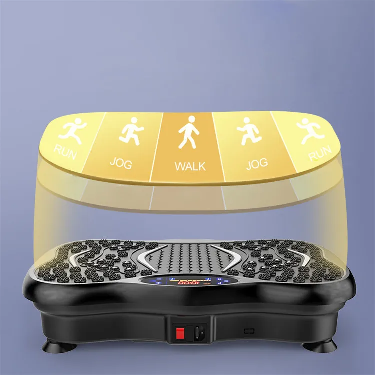 Home Use 3d Vibration Machine Plate Vibration Platform With Resistance Exercise Band