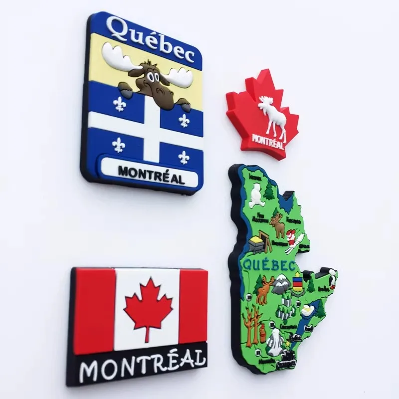 Montreal, Quebec, Canada creative terroir cultural tourism memorial decorative arts magnetic refrigerator sticker