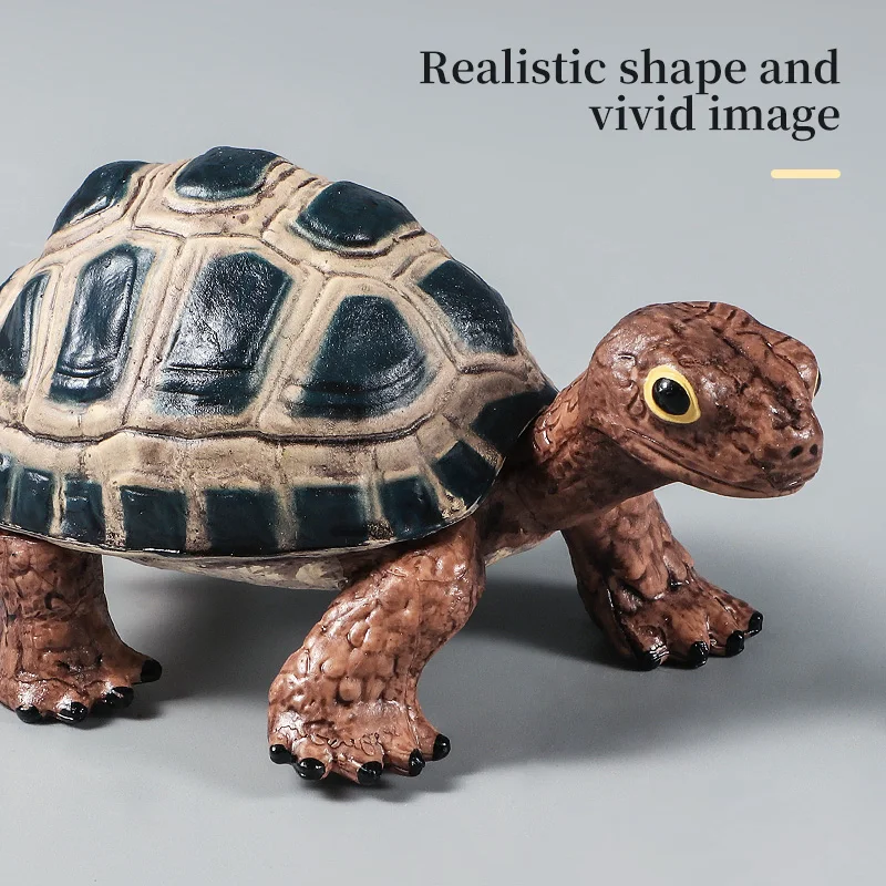 تمثال نموذج سلحفاة بحرية من الجلد - الحياة البحرية مقلد على شكل حيوان صلب من مادة PVC هدية لعبة تعليمية للأطفال #6