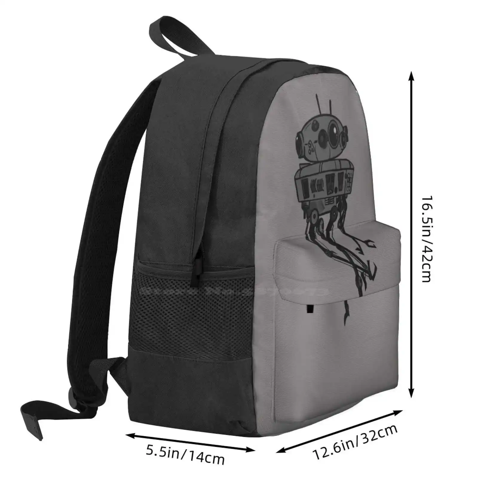 Naughty Ice Planet Spybot Hot Sale Schoolbag Backpack Fashion Bags Droid Afrospacequeen Afro Space Queen Probe Sci Fi Galaxy image 3
