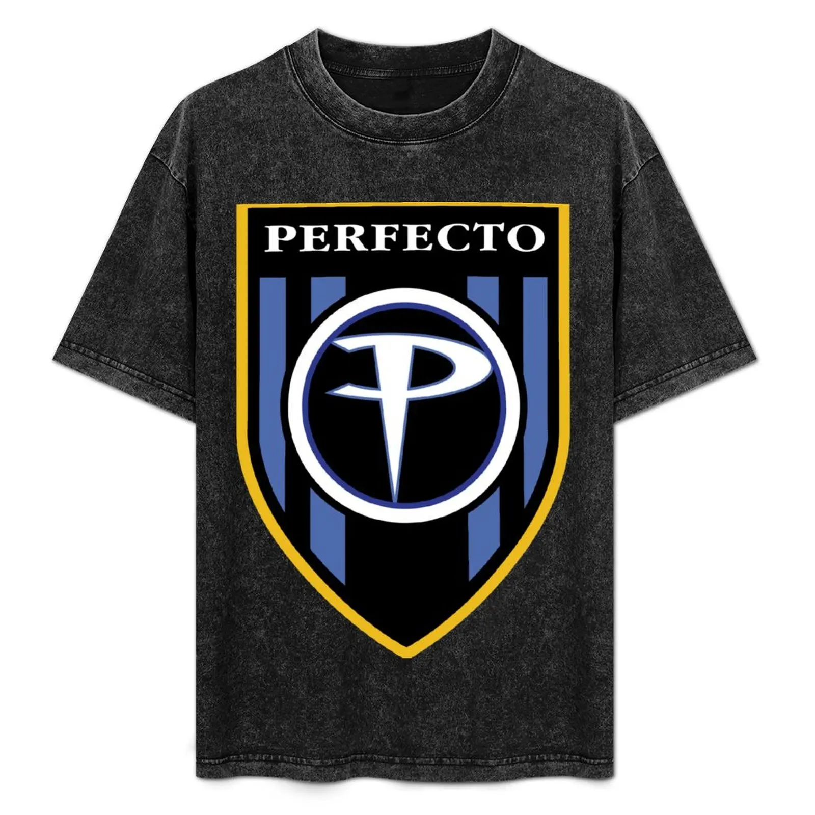 

Perfecto Records (Dark Color) T-Shirt Work Short Sleeve Cotton Top