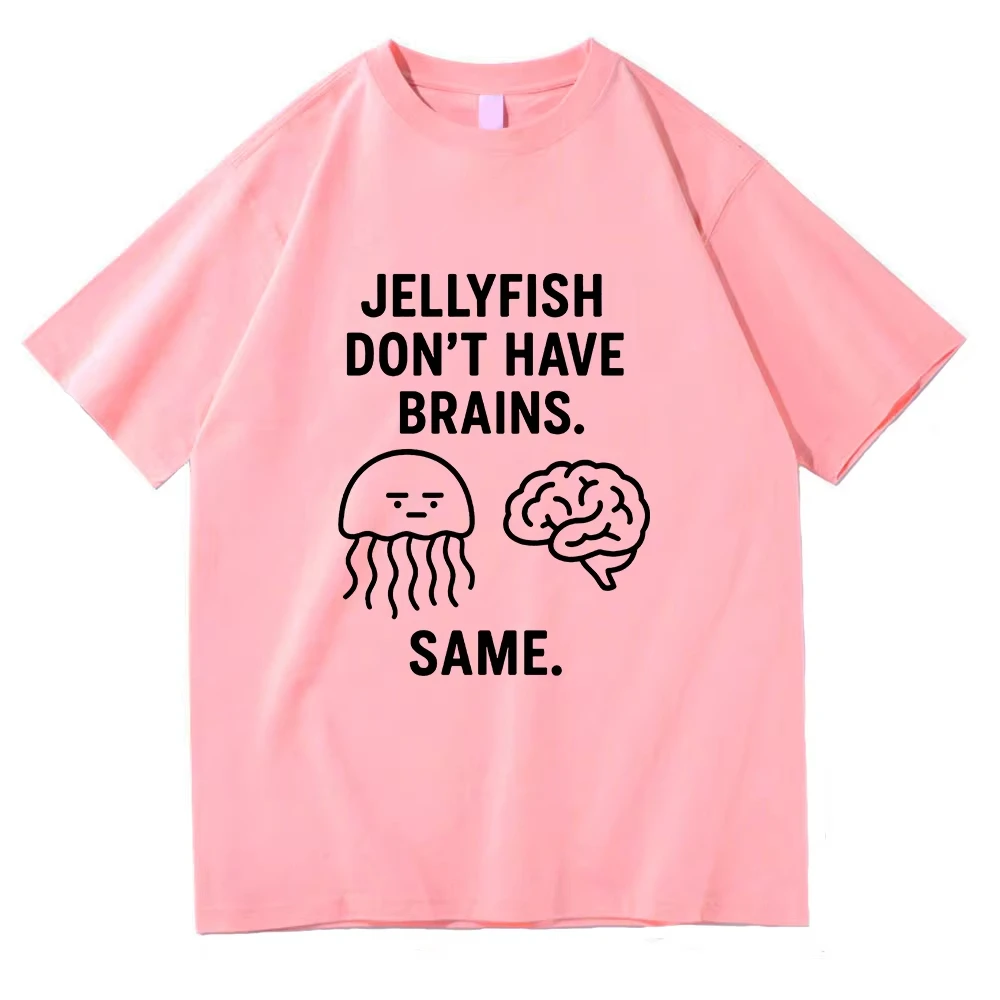 Nature Fact Jellyfish T Shirt Fashion Funny Ocean Animal Women/men Clothing 100% Cotton Graphic T Shirts Clothes for Days Gifts