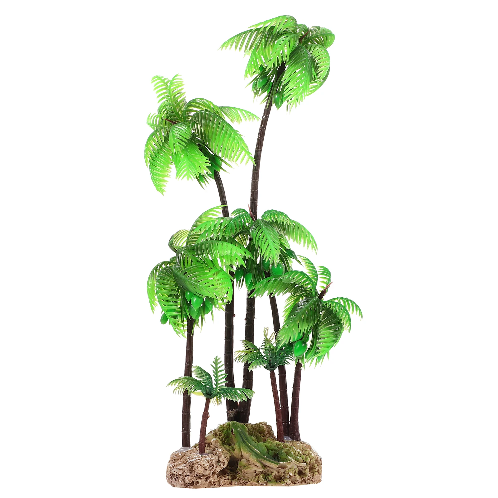 

Aquarium Coconut Tree Decoration Plastic Fish Tank Plant Artificial Micro Landscape Fake Trees Decorative Ornament For Terrarium