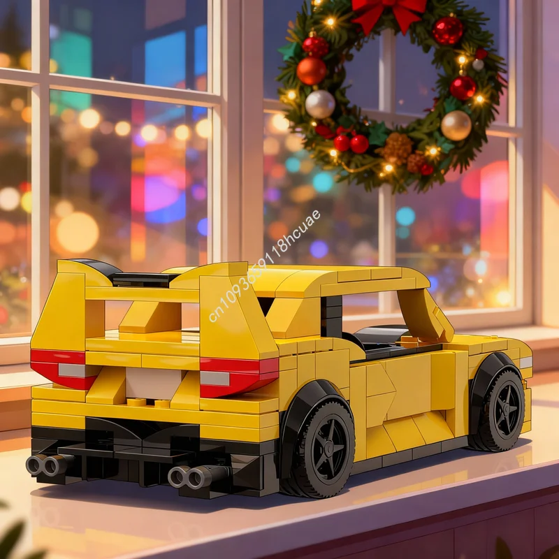 

280 деталей MOC City Champions: Конструктор «Subaru Impreza WRX», развивающая игрушка, идея для подарка на Рождество, обучающий конструктор