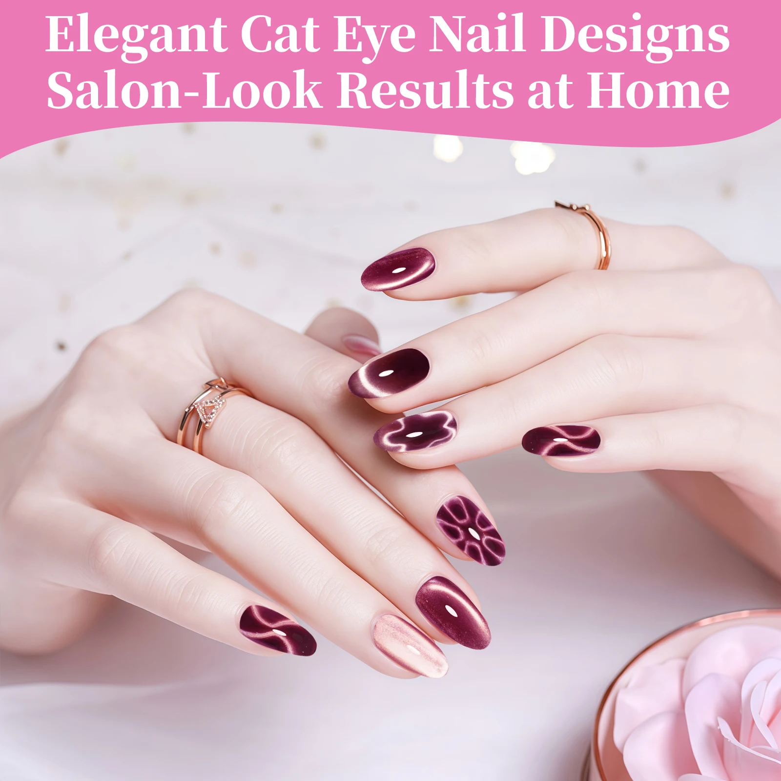 4-in-1 Katzenauge-Nagelmagnet Nagelkunst-Magnetstift für Stern-, Blumen- und French-Formen Gel-Nagellack Maniküre-Werkzeug DIY Nageldesign – Detail 7