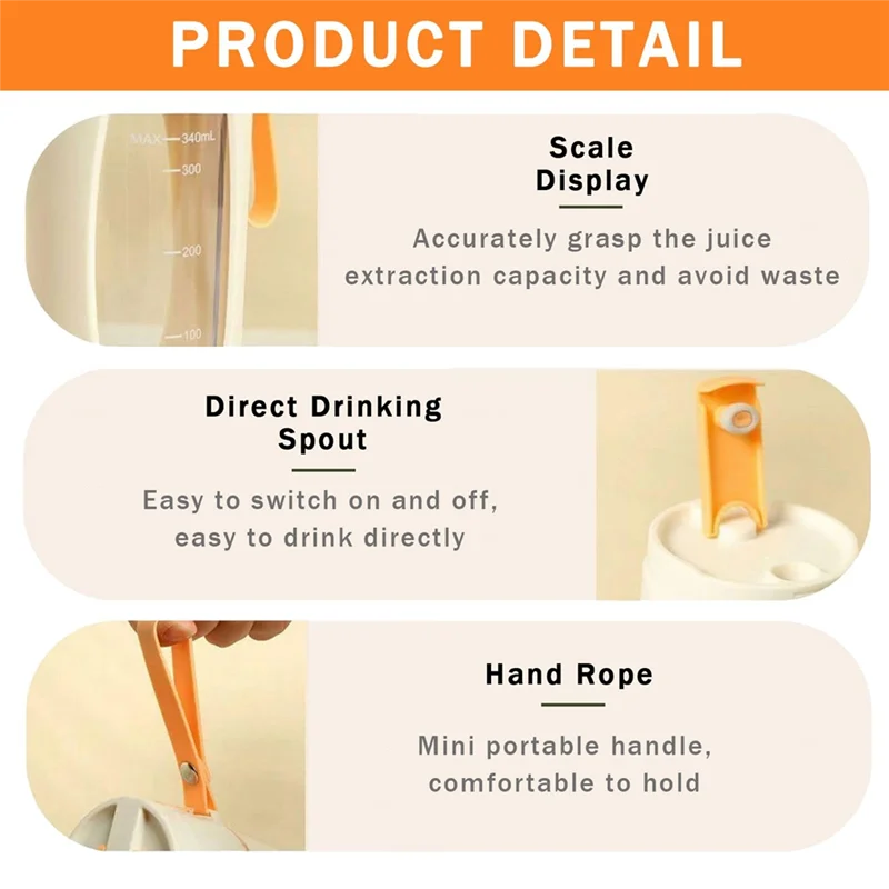 Портативный блендер BAAN, мини-многофункциональная соковыжималка для льда, подходит для занятий спортом на открытом воздухе, путешествий