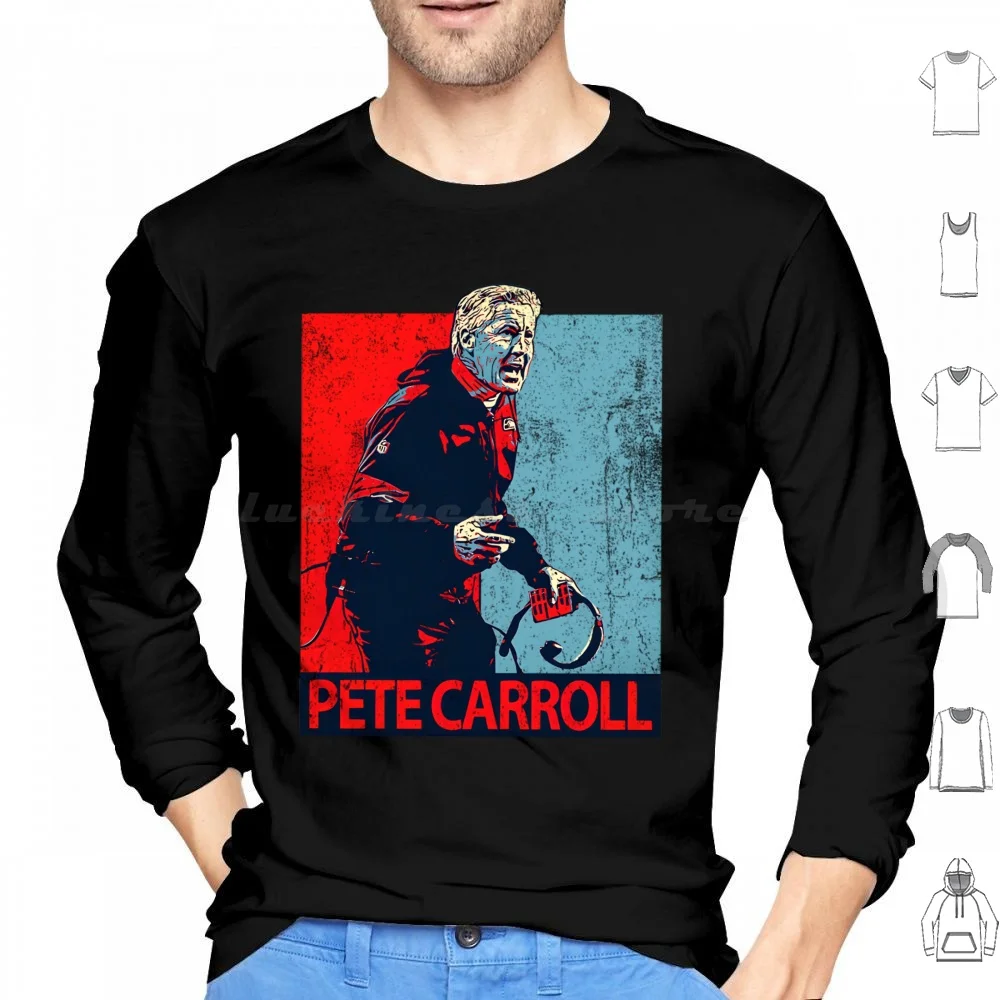 

Толстовки Pete Carroll с длинным рукавом Pete Carroll Carroll University Football 12-й человек Спасибо Pete Carroll Pete