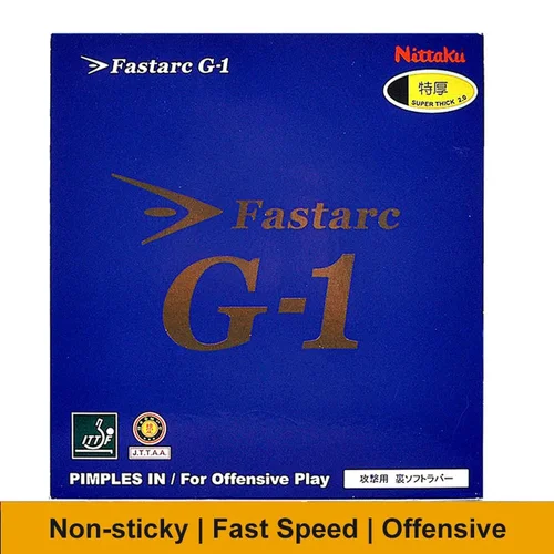 Imagen 2 del producto Goma de tenis de mesa Nittaku Fastarc Original G1 C1 P1 S1 recubrimiento de Ping Pong no pegajoso selección de goma de Ito Mima