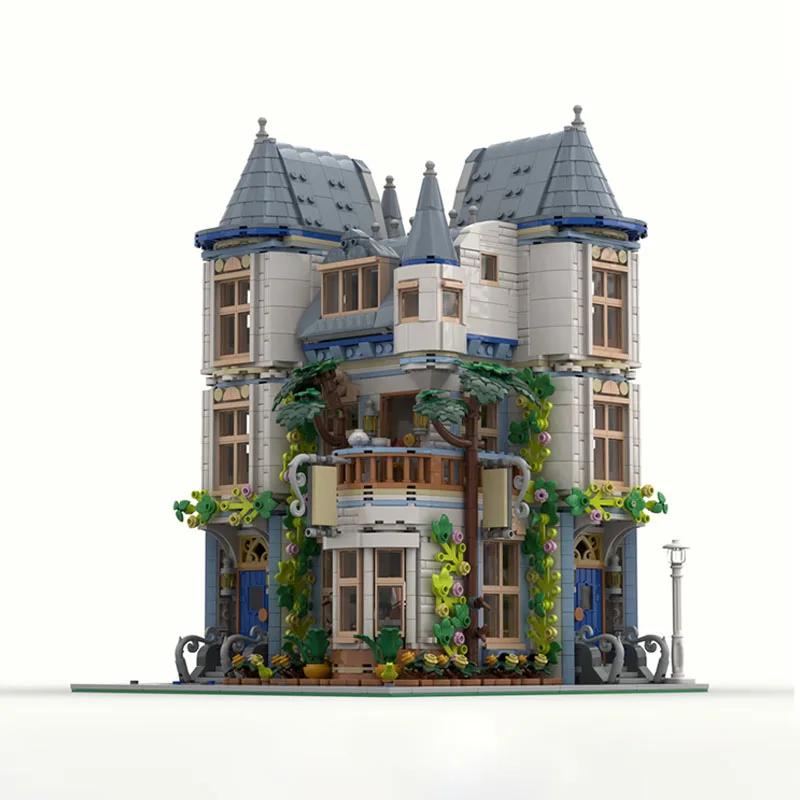 3009PCS MOC Hoek Kasteel BNB Modulaire Bouwsteenmodellen, Creatieve DIY, Perfect voor Collectie, Educatief Speelgoed Geschenken