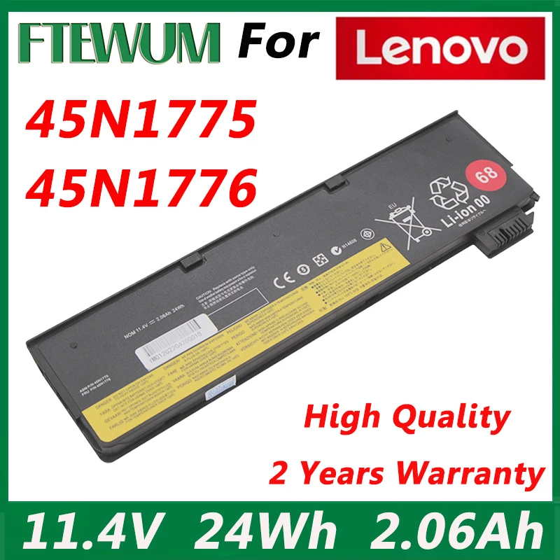 Laptop Battery 24Wh 11.4V For Lenovo Thinkpad X240 X260 X270 X250 L450 T450 T470P T450S T440S K2450 W550S 45N1136 45N1738 2.06Ah