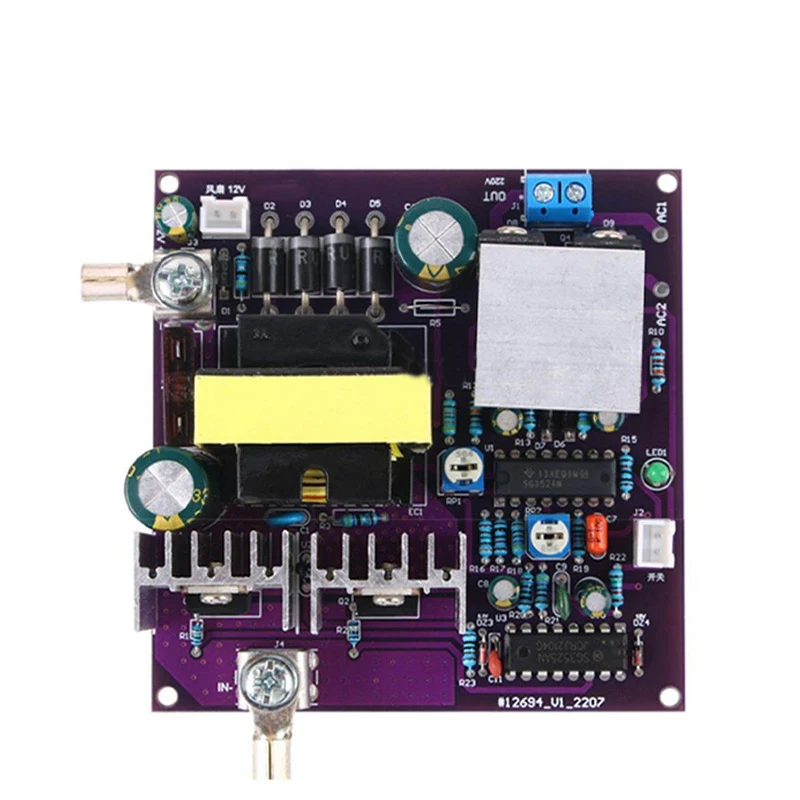 300W Modified Sine Wave Inverter, DC 12V to 180–220V Adjustable Output, 50–60Hz Adjustable Frequency, Boost Converter Board