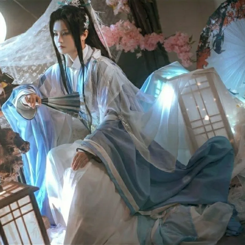 

Chu Wanning Cosplay Men's Ancient Hanfu Clothing Tian Guan Ci Fu Qiron Costume Chu Wanning Erha Men's Clothing