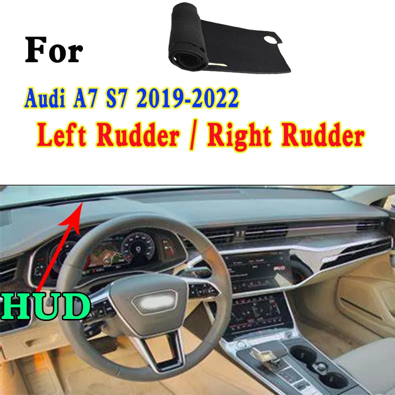 For Audi A7 S7 A7L 4KA 2019-2022 Car Dashboard Mat Accsesories Anti-reflective Anti-slip Anti-dirty Pad Instrument Panel Cover