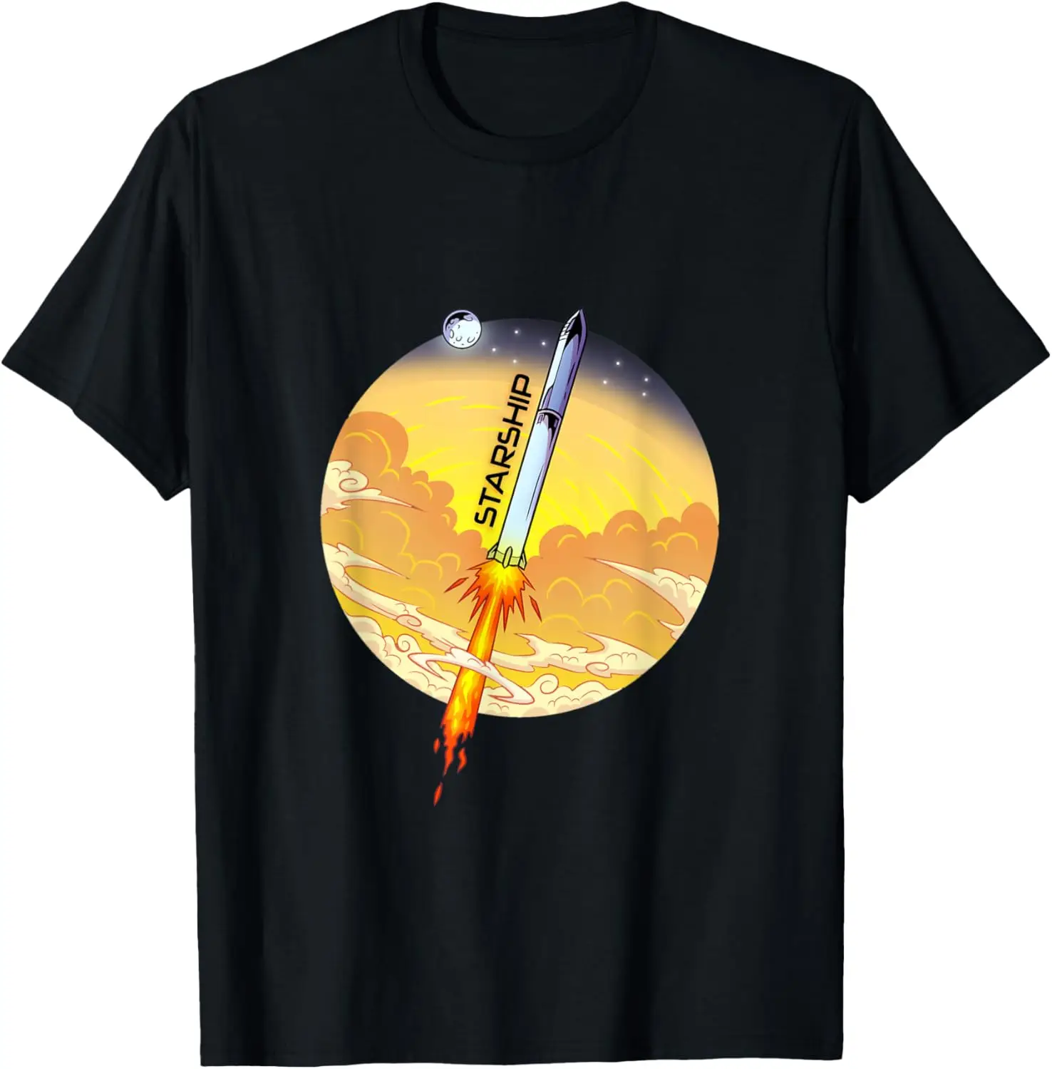 Starship Fully Stacked Graphic Art T-Shirt